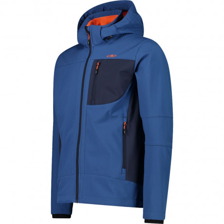 CMP Men's mélange softshell jacket with detachable hood