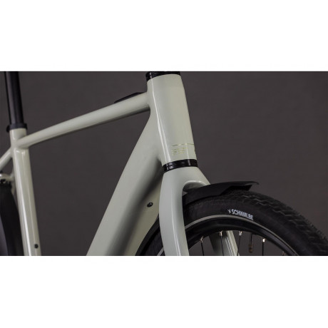 CUBE Editor Hybrid SLX 400X FE Trapeze coal´n´prism – fourche et garde‑boue avant